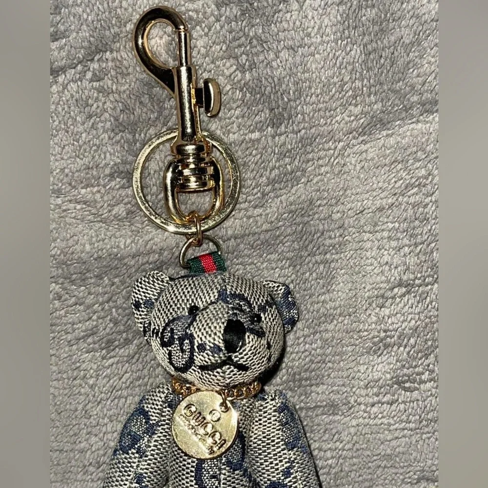 Cute GG Stuffed Teddy Bear Bag Charm / Keychain - Picture 2 of 3